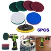 5 Inch Drill Power Scrubber Scouring Pads Cleaning Kit, Includes