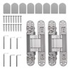 maXpeedingrods 2Pcs Hidden Door Hinge, 7 Inch Invisible Hinges for