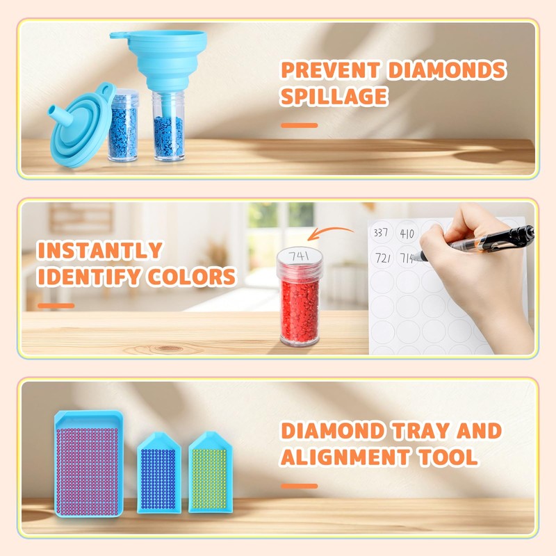 B.urHero Electric Diamond Painting Pen, Cordless Diamond Art Vacuum Pen,