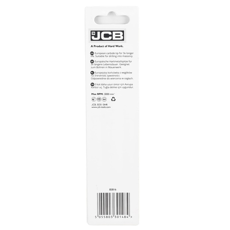 JCB Masonry Drill Bit 6 x 150 mm - Precision