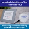 ibodycare 8-Inch 2-Way Face Down Recovery Mirror with Ice Pack