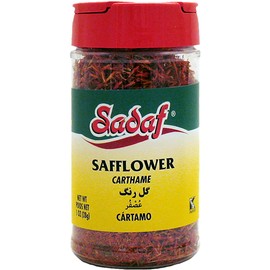 Sadaf Safflower Carthame - Whole Safflower for Cooking & Food Flavoring - Safflower Seasoning - 1 oz