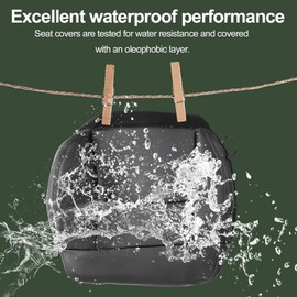 FZJDSD Black Driver Side Bottom Replacement Leather Seat Cover Compatible with Ford F150 Lariat 2004 2005 2006 2007 2008