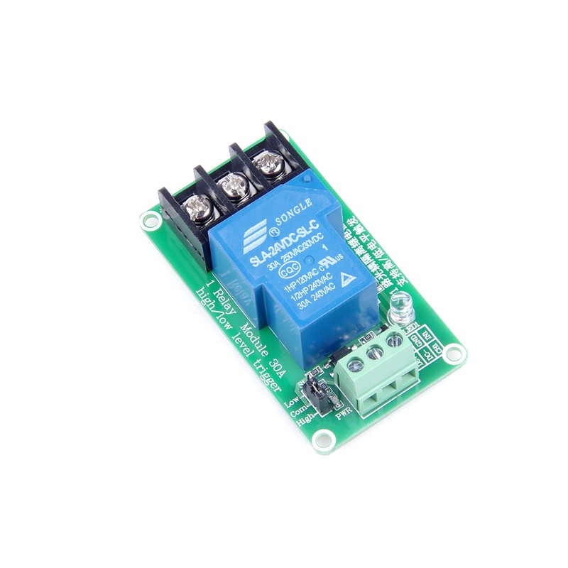 KNACRO 30A 1 Channel Relay Module High Low Level Trigger
