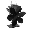 Heat Powered Stove Fan 6 Blade Fast Speed Large Air