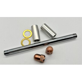 diycycleparts SPRINGER AXLE ANTIQUE COPPER SPACERS NUTS wide style chopper bobber hd dna