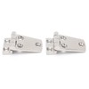 2Pcs Boat Hinges Stainless Steel Ship Door Durable Polishing AntiRust