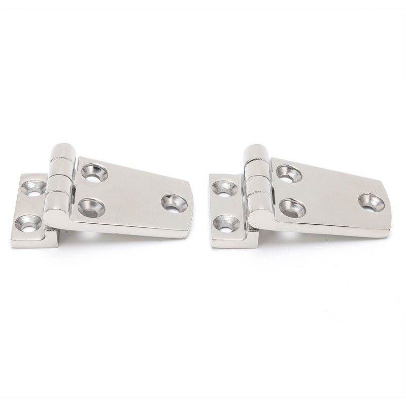 2Pcs Boat Hinges Stainless Steel Ship Door Durable Polishing AntiRust