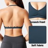 YEOREO Workout Sports Bras for Women Padded Strappy Open Back