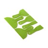 Bates- Plastic Putty Knife, 6 Pack, Green, Plastic Paint Scraper,