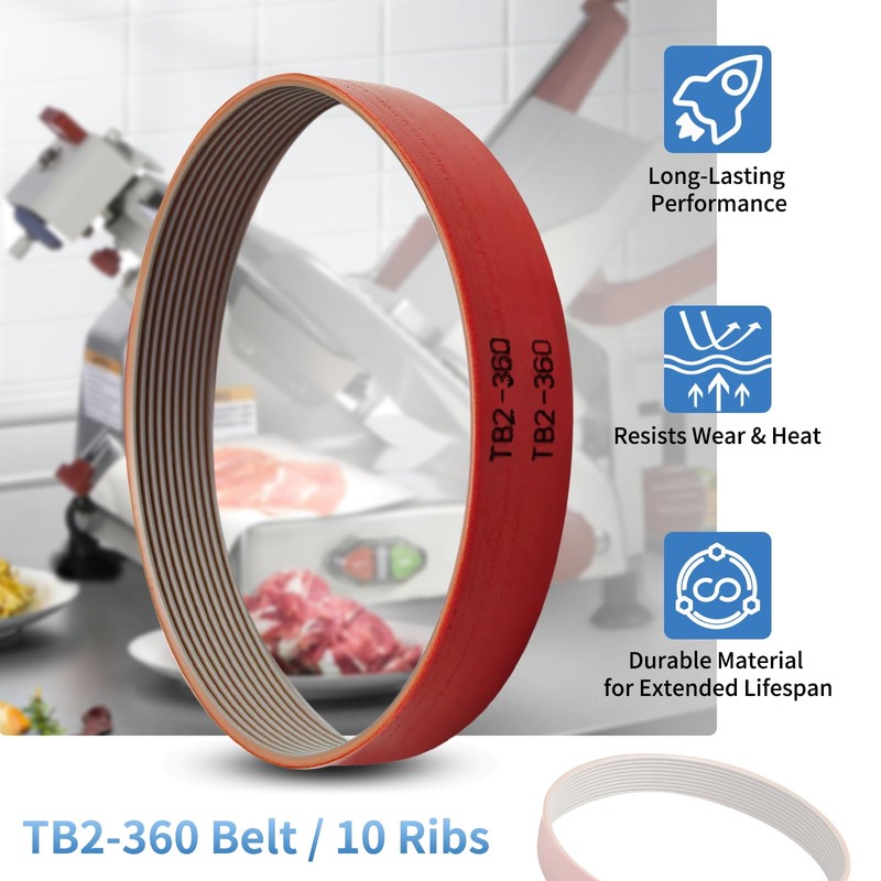 TB2-360 10 Ribs 20mm Ribbed Belt for Meat Slicer for