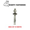 MIGHTY FASTENERS Premium 316 Stainless Steel Wedge Anchor, 1/4"-20 X