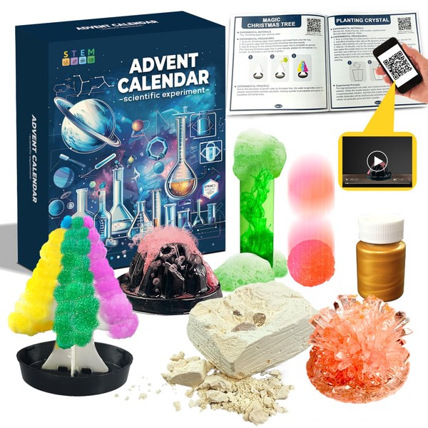 2024 Christmas Advent Calendar Science Experiments for 8+ Age Kids