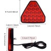 YnGia F1 Style Brake Light, Red Triangle Towing Hitch Lights