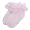 ESTAMICO Baby Girls Princess Frilly Lace Ruffle Socks 3 Pack