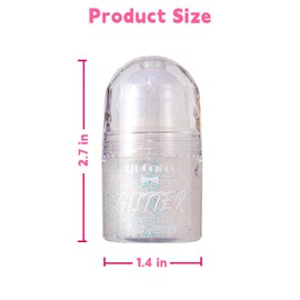 HAIOLORPRO 3PCS Body Glitter Stick, Roll-on Face Hair Glitter Gel for Kids, Glitter Face Paint Hair Accessories for Women Girls Concert Festival Rave Disco Party Mermaid Sparkly Makeup(Set 2)