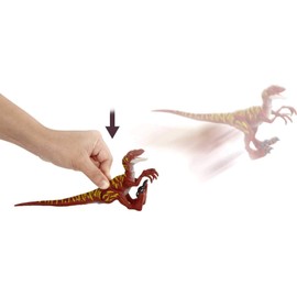 Jurassic World Toys Velociraptor - Jumping Savage Strike Dinosaur Action Figure, Smaller Size, Attack Move Iconic to Species, Movable Arms & Legs, Great Gift for Ages 4 Years Old & Up
