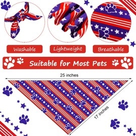Weewooday 9 Pcs Holiday Dog Bandanas Christmas Happy New Year Valentines Bandanas Birthday Scarf Adjustable Large Pet Washable Scarves for Large Dog Easter St. Patrick's Day Supply(Fresh Pattern)