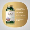 Piping Rock Flaxseed Oil 1000mg Softgel Capsules | 180 Count
