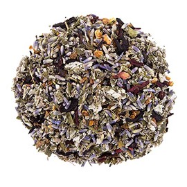 The Whistling Kettle Raspberry Lavender Tea - Caffeine Free Calming Herbal Tea with Raspberry, Lavender, and Hibiscus - 3oz (90 servings)