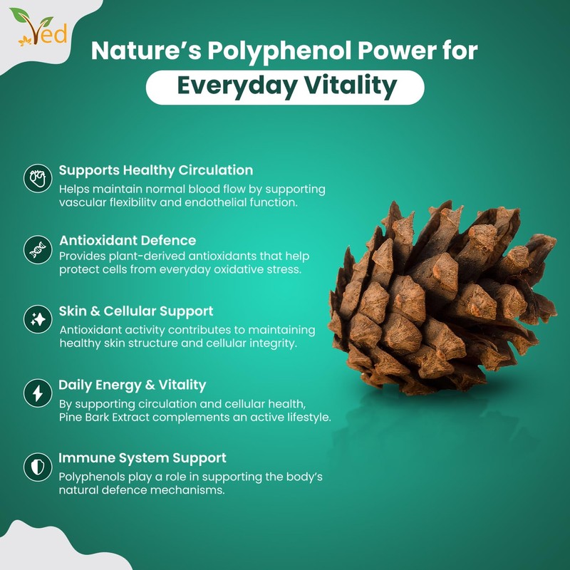 Pine Bark Extract 250 mg | 90 Vegan Capsules |