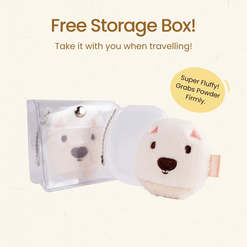 Momo's Workshop Cute Design Fluffy Powder, Suitable for Powder Cosmetics,