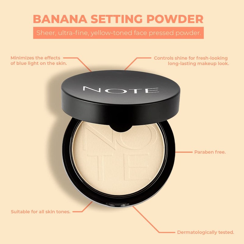 Note Cosmetics Compact Matte Powder Free Makeup Palette Women Foundation