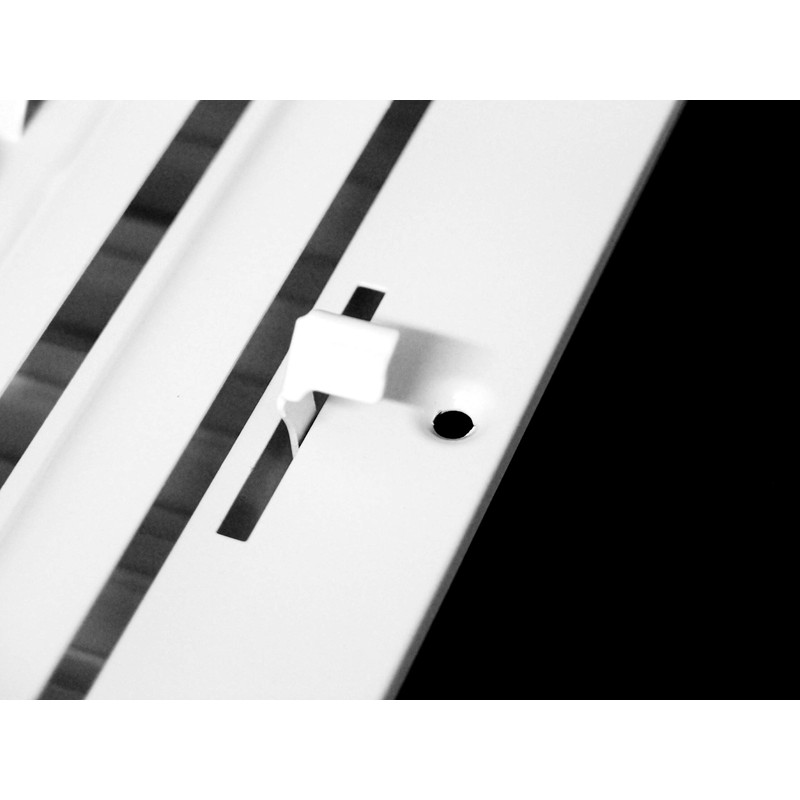 12" X 4" 3-Way Fixed Curved Blade AIR Supply Diffuser