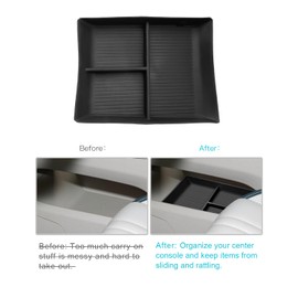CDEFG Compatible with VW ID.7 ID7 2024 2025 Centre Console Organiser Storage Box ID.7 Glove Box Bottom Centre Console ID7 GTX Accessories