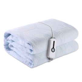 SUNNY HEAT Heated Mattress Pad Twin Size 39''x75''- 4 Heating Levels, 10-Hour Auto Shut Off, ETL Certified, Breathable Heating Mattress with Deep Pocket, White