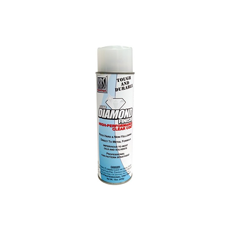 KBS Coatings 8124 Clear Satin Diamond Finish Aerosol, Covers 35