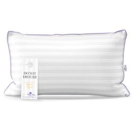 Luxury Hotel Down Alternative Pillow - Majesty Down - Synthetic Allergy Free Hypoallergenic Bed Pillow - Made in USA (Queen Firm)