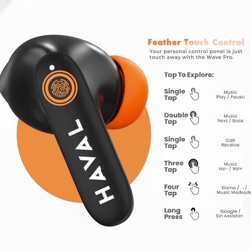 HAVAL Z40 Pro Wireless Earbuds, Bluetooth Earbuds, 100h Playtime, 4-ENC