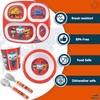 Octonauts 5 Pcs Mealtime Divided Plate Feeding Set for Kids