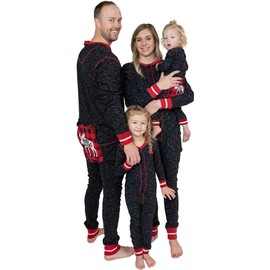 Lazy One Flapjacks, Matching Christmas Pajamas for The Dog, Baby & Kids, Teens, and Adults (Plaid Moose Caboose, Medium)