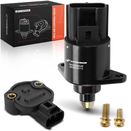 A-Premium Idle Air Control Valve IAC + Throttle Position Sensor TPS Compatible with Chrysler PT Cruiser 2001-2002, 2.4L
