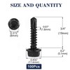 #12 x 3/4" Sheet Metal Screws 100PCS 410 Stainless Steel