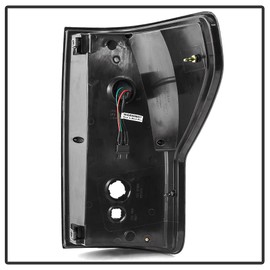 ACANII - For 2007-2013 Toyota Tundra Pickup Black LED Tube Tail Lights Brake Lamps Replacement Driver & Passenger Side