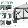 COBIZI 12x12ft Pop up Gazebo Screen Tent Screen House for