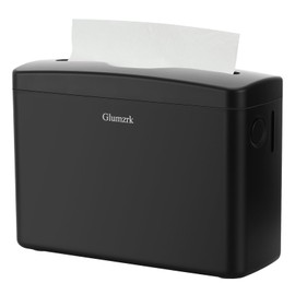 Paper Towel Dispenser Countertop, Compact Trifold Multifold Z Fold Hand Towel Holder Commercial Bathroom Paper Towels Dispenser for Home Kitchen Toilet, Black