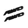 PTDecals 2 PCS Black Metal AWD Emblem Sticker Badge Decal