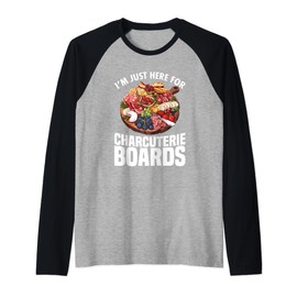 Charcuterie Board Making Slate Food Cheese Board Charcuterie Raglan Baseball Tee