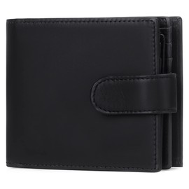 GAEKEAO Mens Wallets，RFID Blocking Leather Wallets for Men with 15 Credit Card Holders，Bifold Wallet，Mens Leather Wallet with Zip Coin Pocket & ID Window