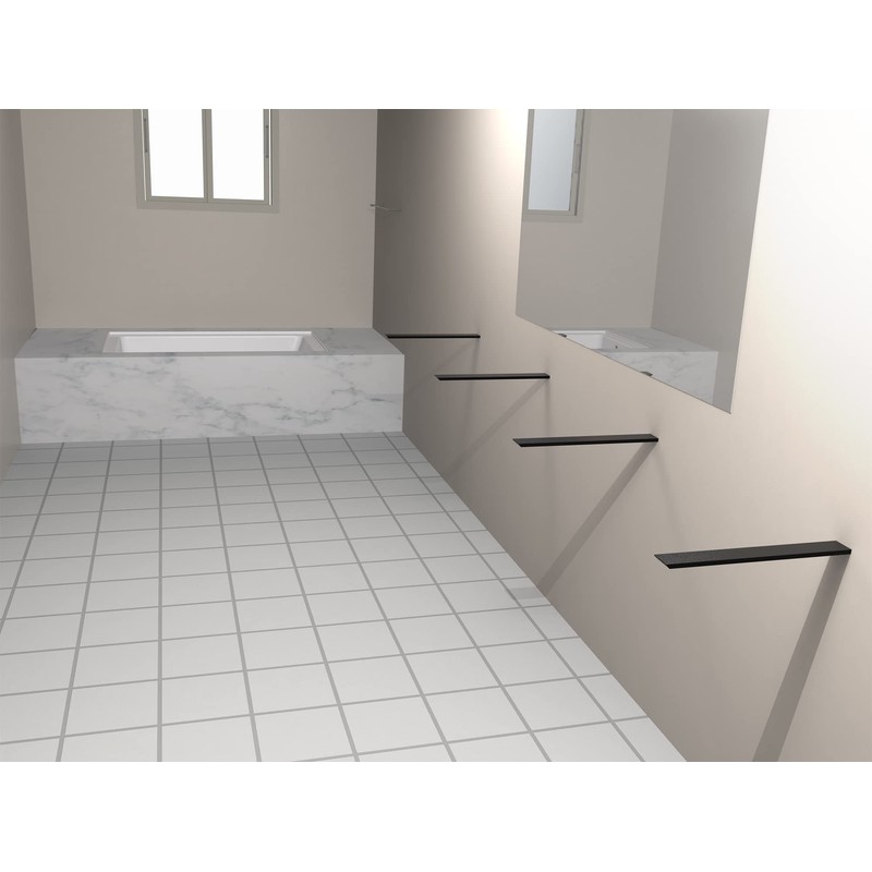 （2-Pack） Free Hanging T Shelf Bracket, Solid Heavy Duty Steel