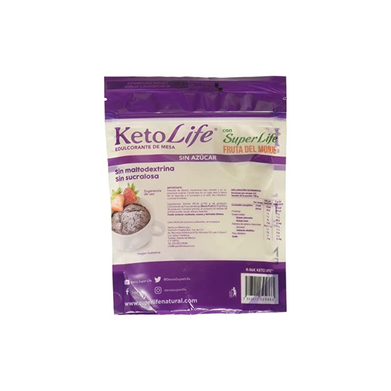 Stevia, Stevia Super Life Keto Life 200g, 200 gramos