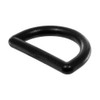 PARACORD PLANET Lightweight Black Plastic D-Ring (1 Inch, 20 Pack)