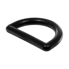 PARACORD PLANET Lightweight Black Plastic D-Ring (1 Inch, 20 Pack)