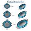 Collapsible Colander Set of 3 - Heat Resistant Washing and