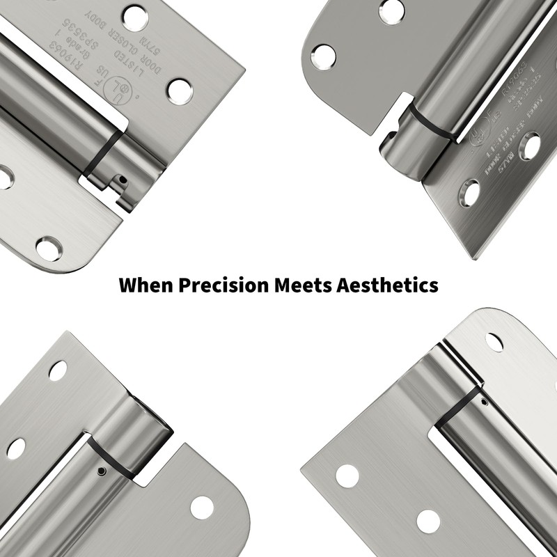 goldenwarm 3pack Satin Nickel Brushed Door Hinges 4 Inch Self