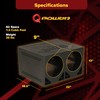 Q Power Dual 10 Inch Vented Triangle Ported Wood Subwoofer